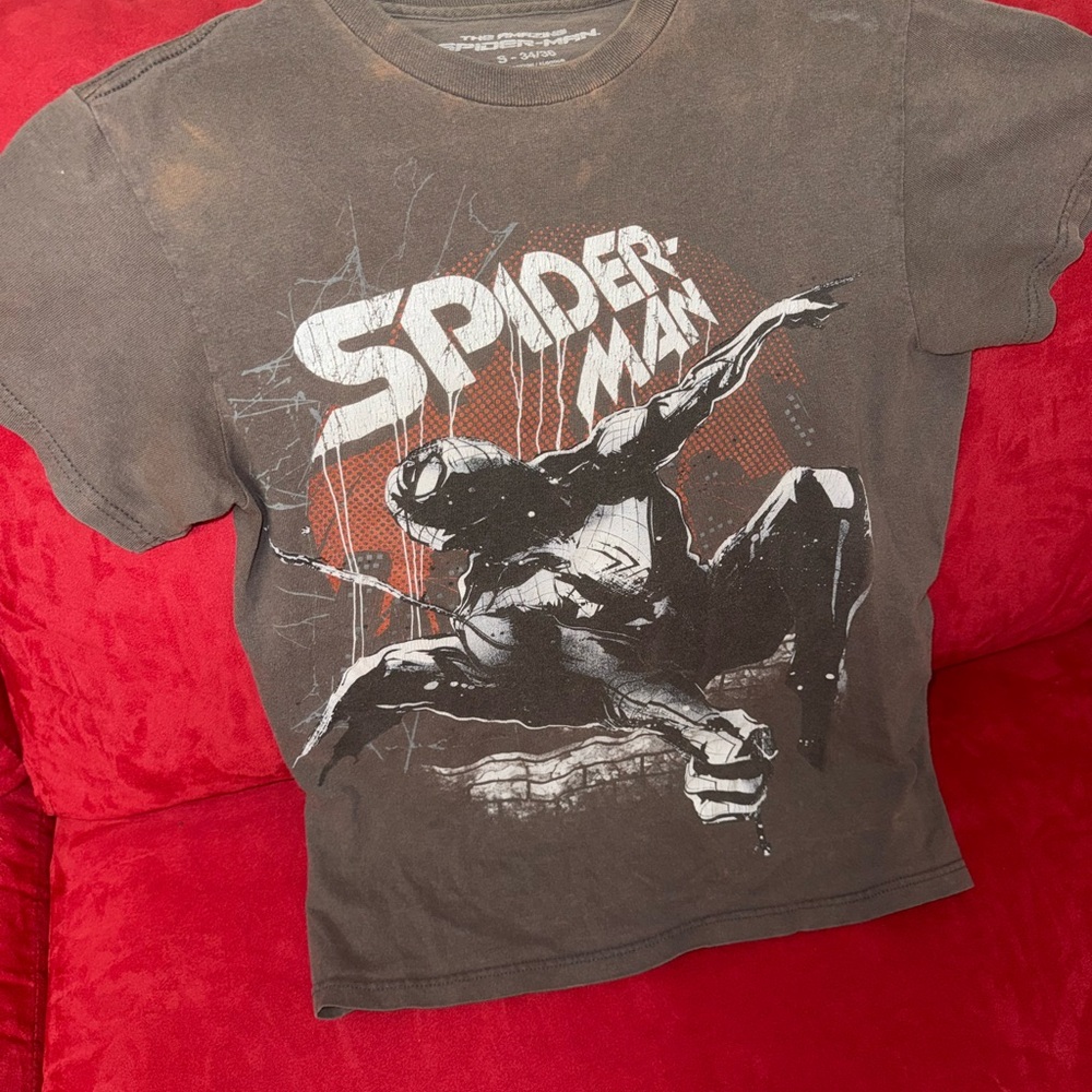 Spiderman Charcoal Graphic Tee